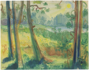 Lot 8056, Auction  128, Kuhfuss, Paul, Märkischer Waldsee (Frühling am Waldsee)
