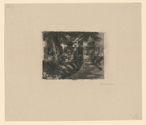 Lot 8057, Auction  128, Liebermann, Max, Unter Bäumen (Altweiberhaus in Laren)