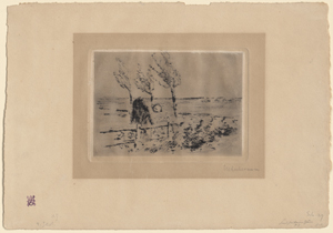 Lot 8059, Auction  128, Liebermann, Max, Landschaft mit Zaun