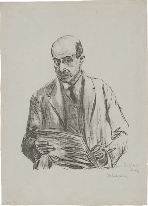 Lot 8064, Auction  128, Liebermann, Max, Selbstporträt, zeichnend