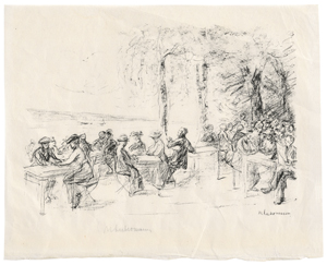 Lot 8067, Auction  128, Liebermann, Max, Kaffeegarten an der Havel