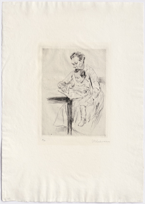 Lot 8069, Auction  128, Liebermann, Max, Kind mit Wärterin