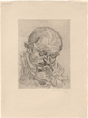 Lot 8085, Auction  128, Meidner, Ludwig, Selbstbildnis I (Ludwig Meidner X)
