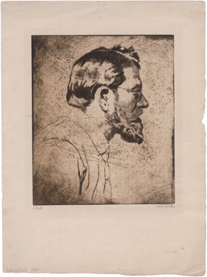 Lot 8096, Auction  128, Orlik, Emil, Selbstbildnis
