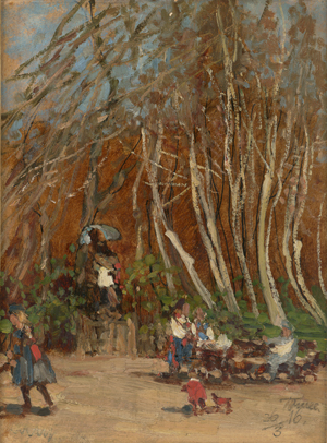 Lot 8128, Auction  128, Tomec, Heinrich, Beim Standbild des Hl. Nepomuk