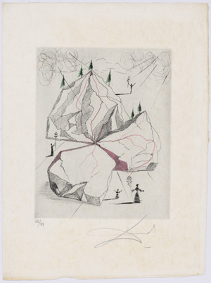 Lot 8189, Auction  128, Dalí, Salvador, Fleuve d'abondance; Montagne de la paix