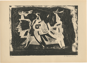 Lot 8217, Auction  128, Graphik & Handzeichnungen, Ca. 14 Blatt Nachkriegskunst