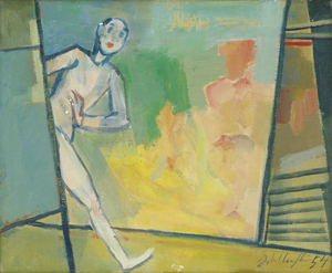 Los 8383 - Wellenstein, Walter - Maske tritt aus der Kulisse - 0 - thumb