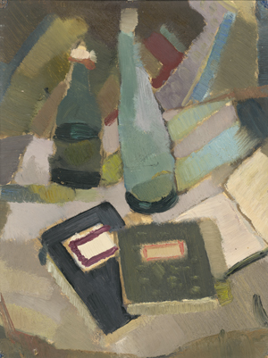 Lot 8386, Auction  128, Wendlandt, Kurt, Stilleben mit Büchern und Flaschen