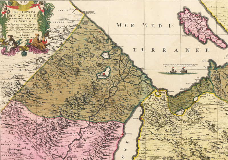 Lot 19, Auction 128, Jaillot, Alexis Hubert, Les déserts d'Égypte, de Thébaïde, d'Arabie, de Sirie