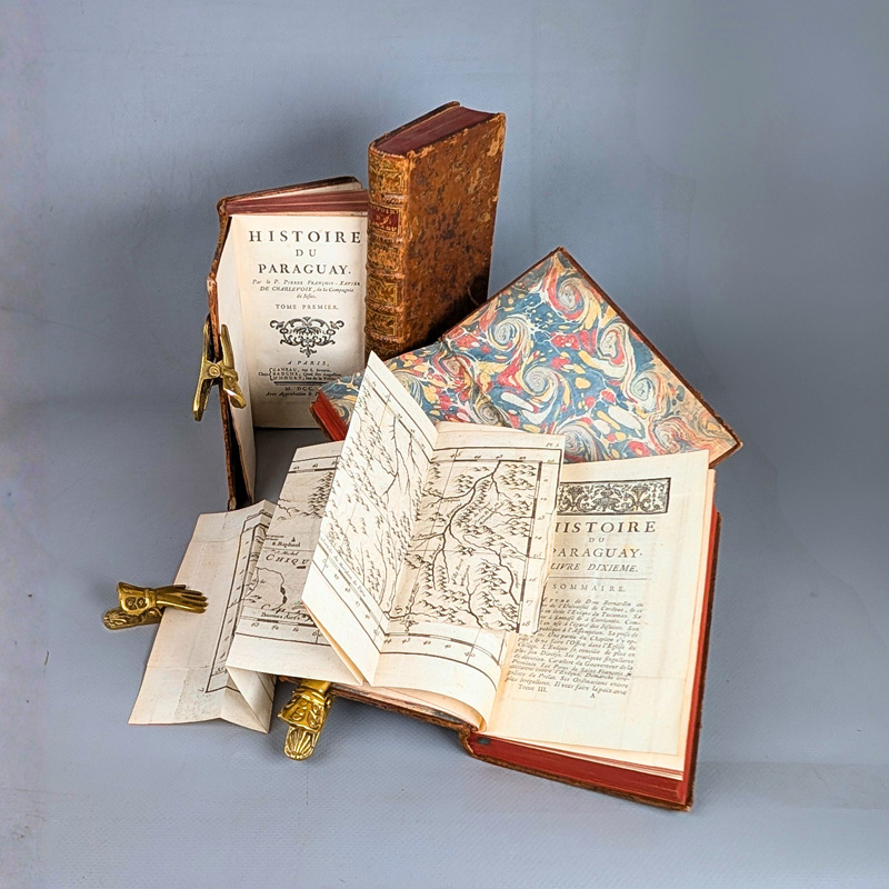Lot 28, Auction 128, Charlevoix, P. F. X. de, Histoire du Paraguay (Teile I-IV)