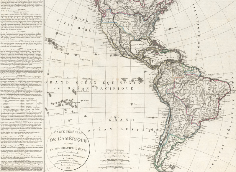 Lot 31, Auction 128, Delamarche, Felix, Carte générale de l'Amerique