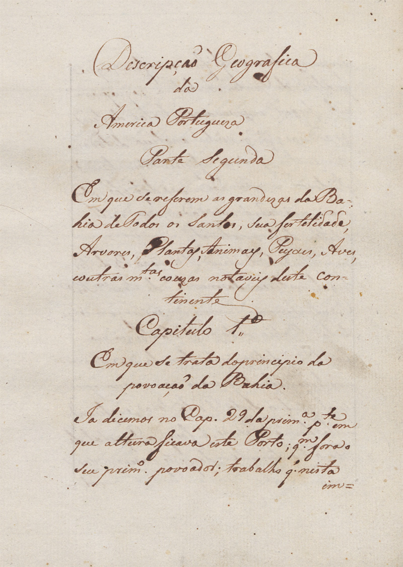 Lot 37, Auction 128, Soares de Sousa, Gabriel, Descripcao geografica da america portugueza