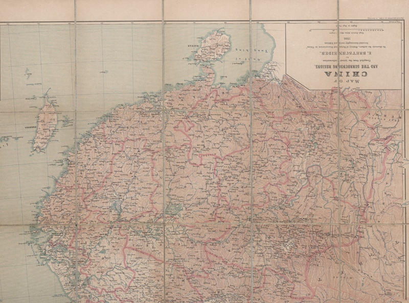 Lot 41, Auction 128, Bretschneider, Emil, Map of China and the sourrounding regions