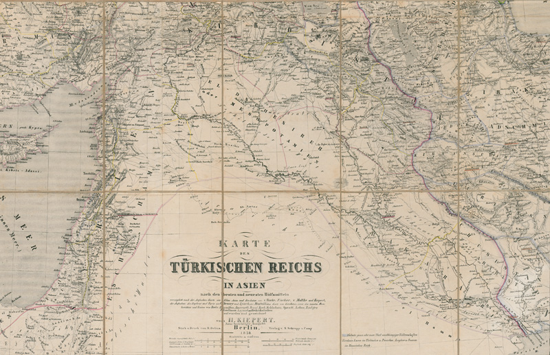Lot 48, Auction 128, Kiepert, Heinrich, Karte des Türkischen Reichs in Asien