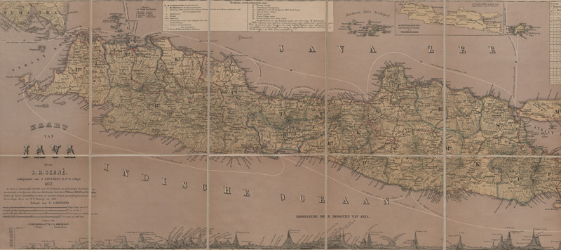 Lot 53, Auction 128, Serné, Samuel Hendrik, Kaart van Java