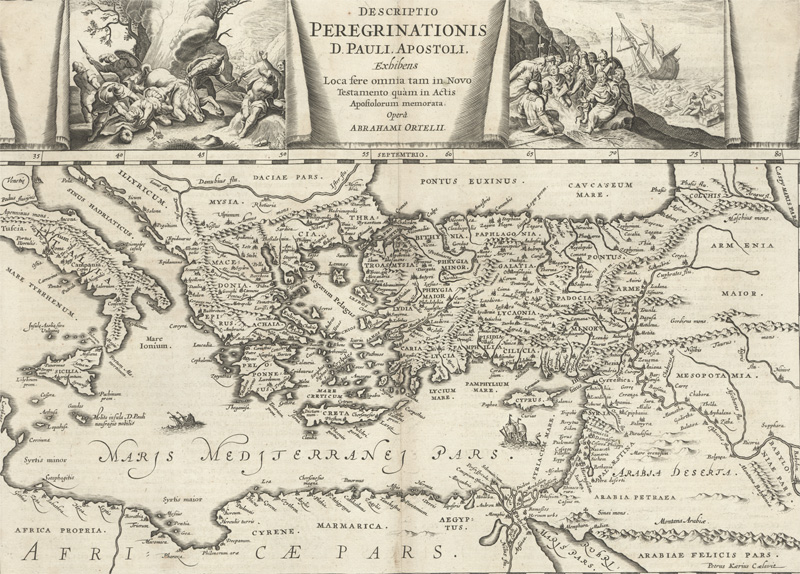 Lot 92, Auction  128, Ortelius, Abraham, Descriptio Peregrinationis d. Pauli Apostoli