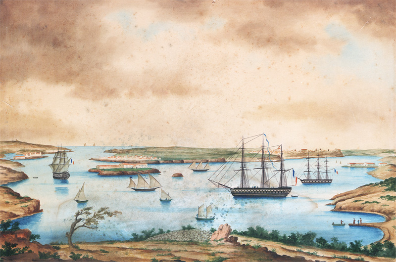 Lot 96, Auction  128, Port de Maó, Aquatinta mit Aquarellerhöhungen