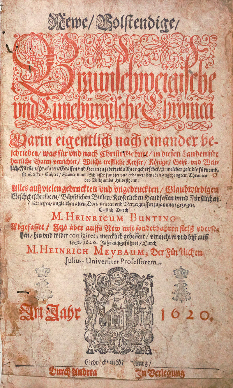 Lot 120, Auction  128, Bünting, Heinrich, Newe, volstendige, Braunschweigische und Luneburgische Chronica