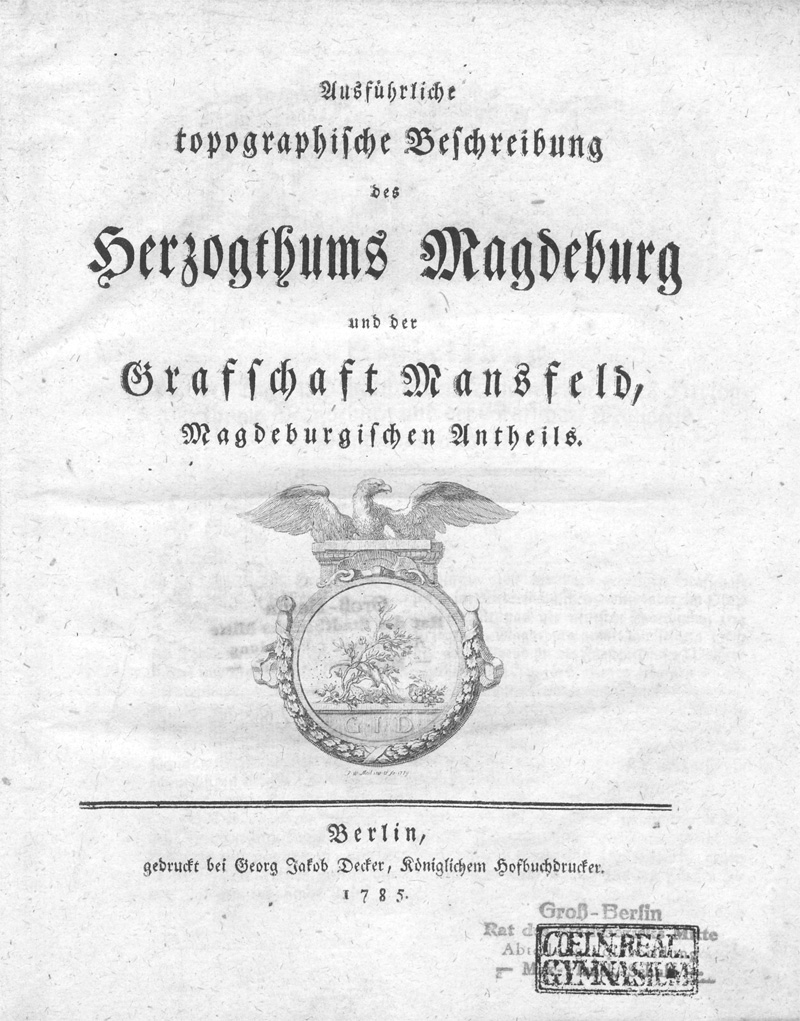 Lot 132, Auction 128, Heineccius, Johann Ludwig von, Beschreibung des Herzogthums Magdeburg