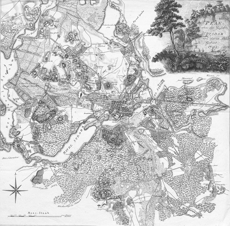 Lot 188, Auction  128, Potsdam, Plan von der Insel Potsdam und deren Stadt Gebiet