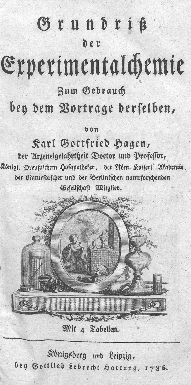 Lot 263, Auction 128, Hagen, Karl Gottfried, Grundriß der Experimentalchemie