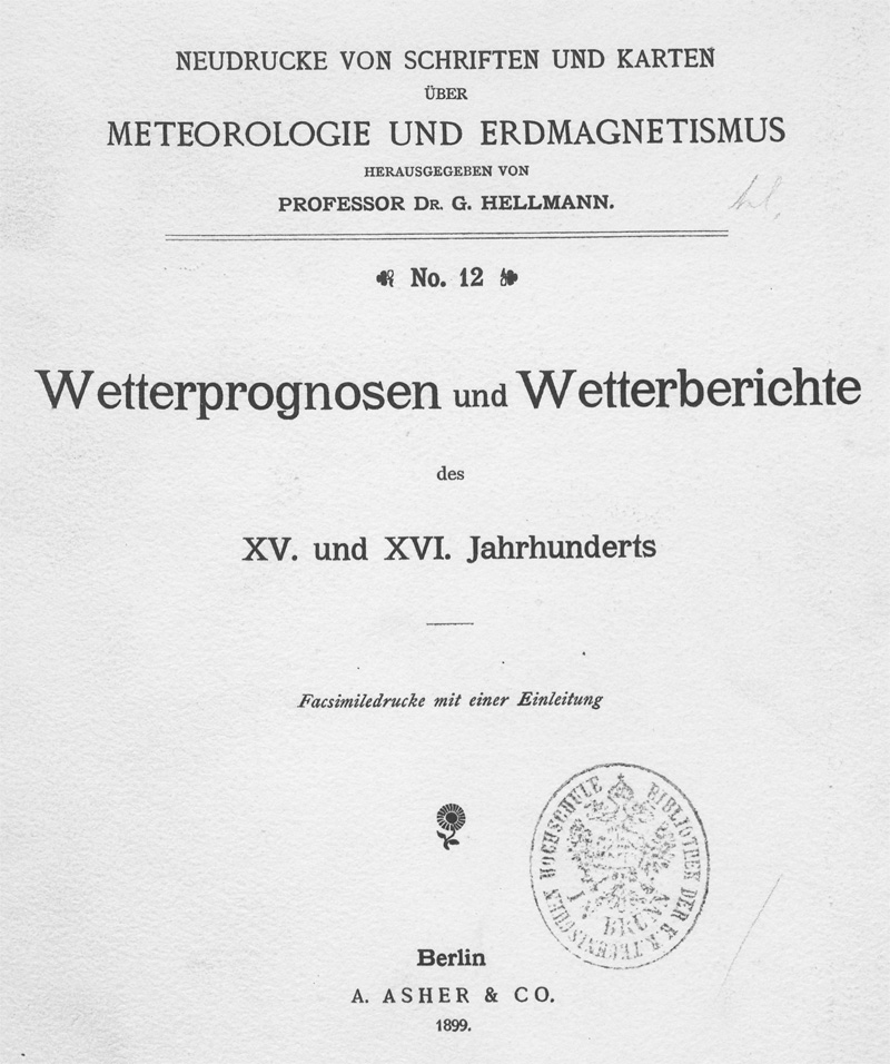 Lot 265, Auction 128, Hellmann, Gustav, Repertorium der deutschen Meteorologie
