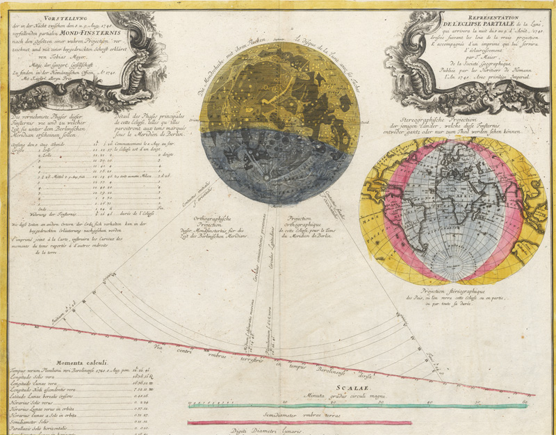 Lot 268, Auction 128, Mayer, Tobias, Vorstellung der in der Nacht zwischen den 8. u. 9. Aug. 1748