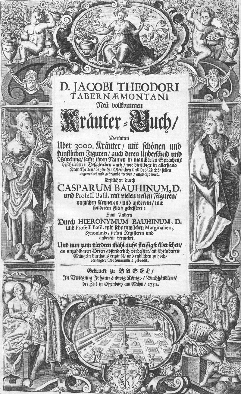 Lot 304, Auction 128, Tabernaemontanus, Jacob Theodor, Neü Vollkommen Kräuter-Buch