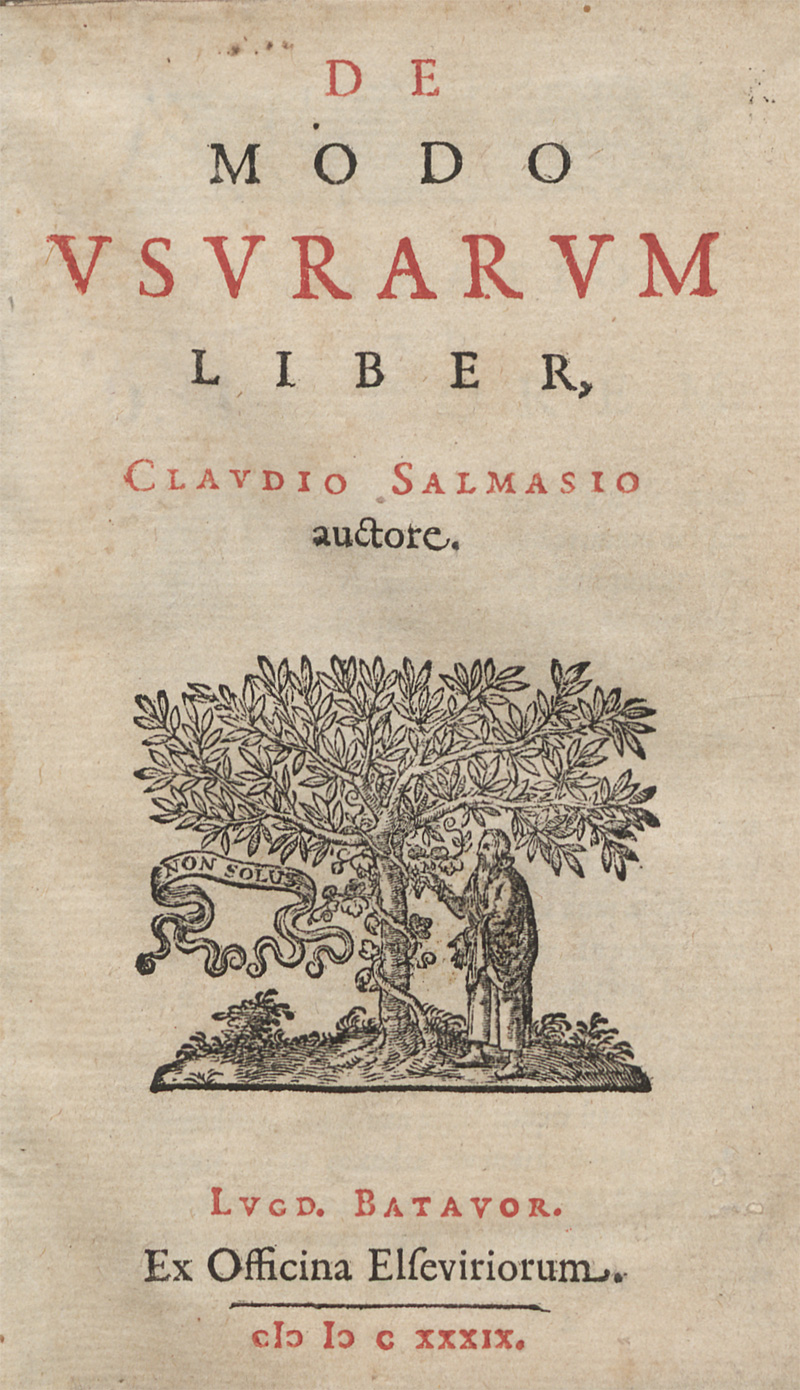 Lot 515, Auction 128, Salmasius, Claudius, De modo usurarum liber