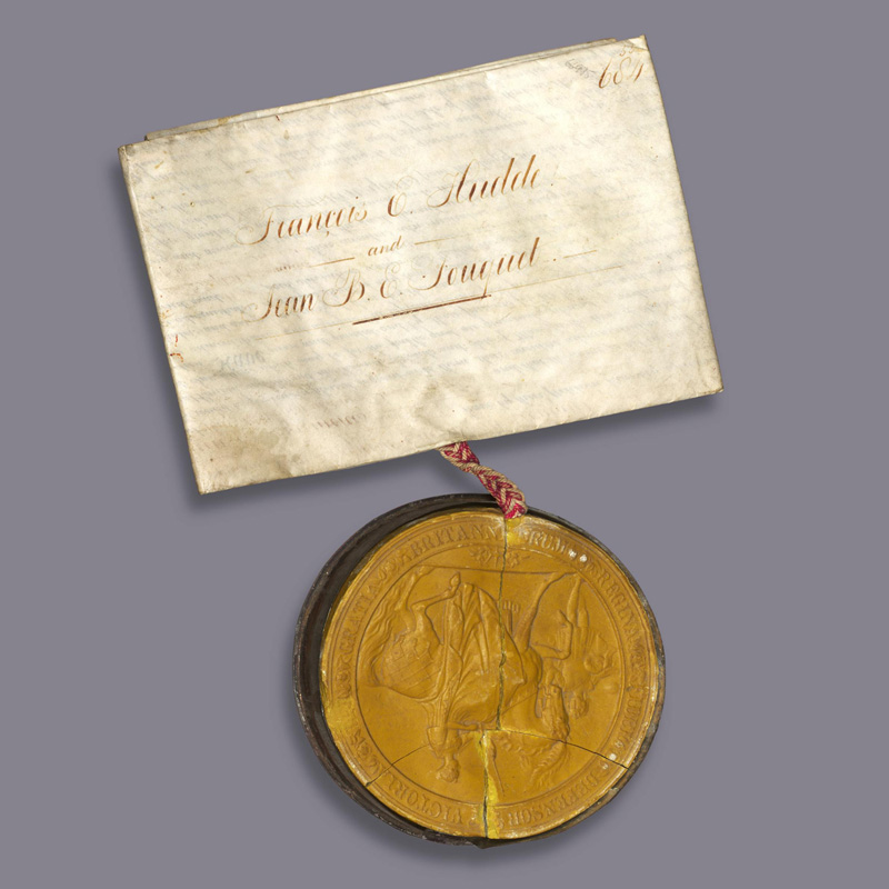Lot 524, Auction  128, Victoria, Königin von Großbritannien, Adelspatent mit Wachssiegel
