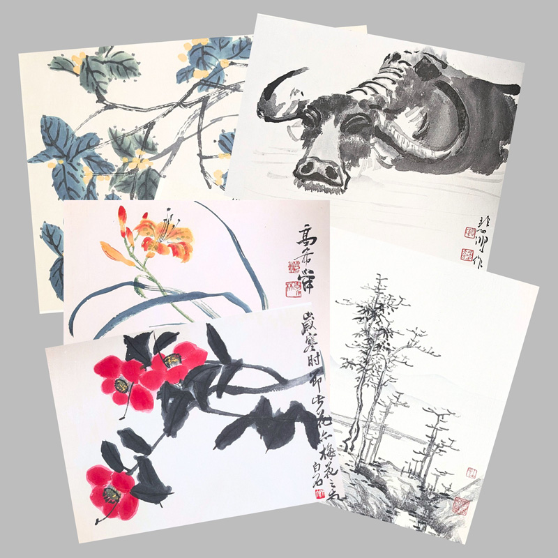 Lot 573, Auction  128, Naturdarstellungen und Qi Baishi, 40 Farbholzschnitte nach Qi Baishi und anderen chinesischen Meistern