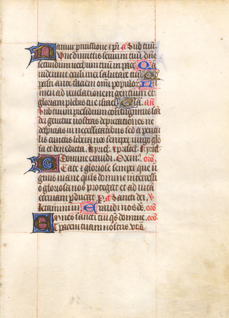 Lot 1009, Auction 128, Federwerk-Initialen, Blätter aus einem spätmittelalterlichen Gesangbuch-Brevier