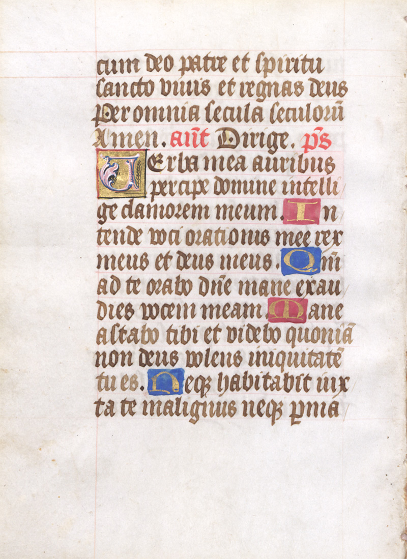 Lot 1011, Auction 128, Goldgrund-Initialen, 7 Blätter aus einem spätmittelalterlichen Gesangbuch-Brevier