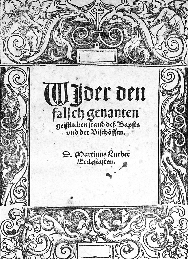 Lot 1103, Auction 128, Luther, Martin, Wjder den falsch genanten geistlichen stand deß Bapsts und der Bischöffen