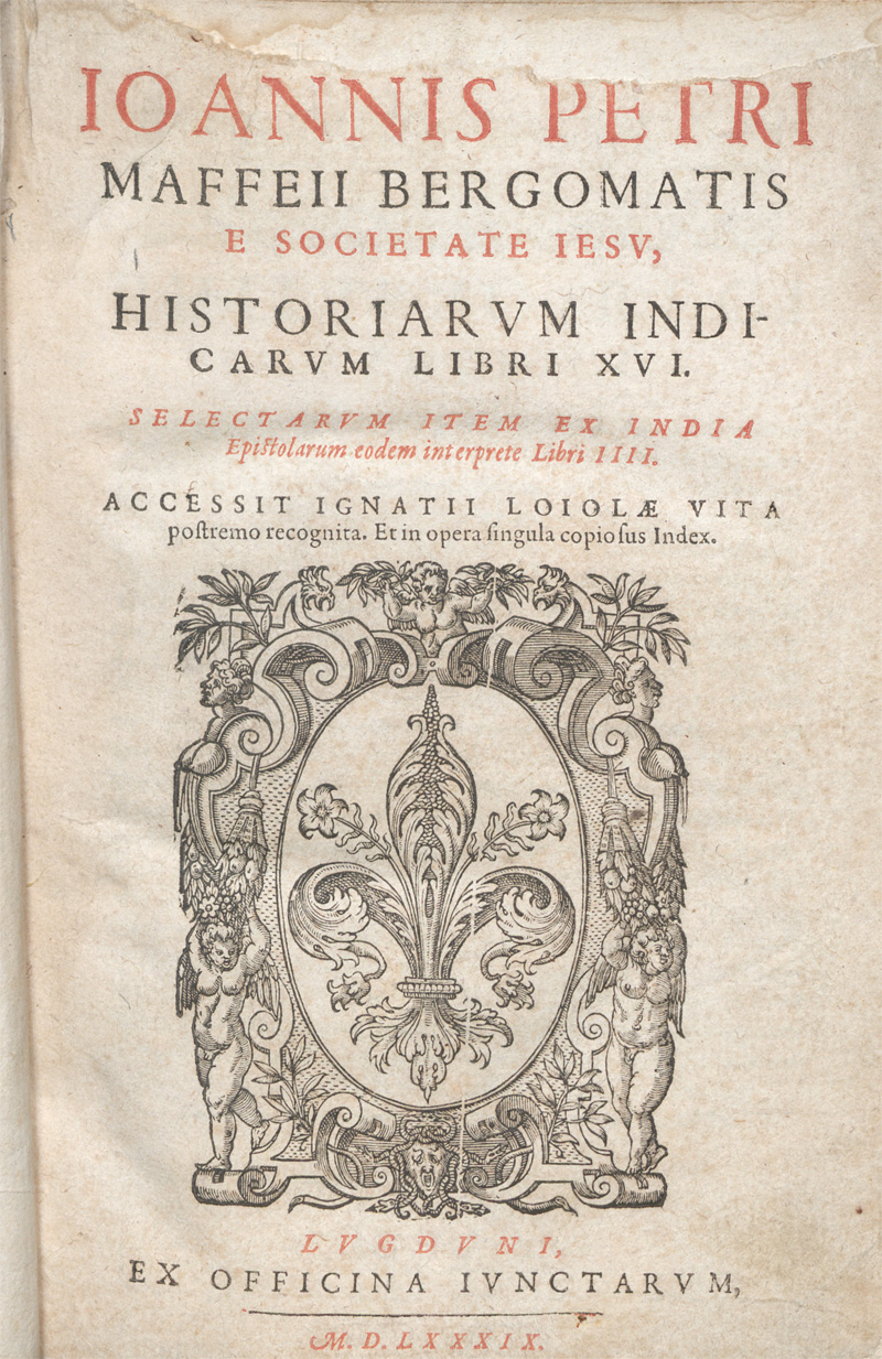 Lot 1105, Auction 128, Maffei, Giovanni Pietro, Historiarum Indicarum libri XVI. Selectarum item ex India.