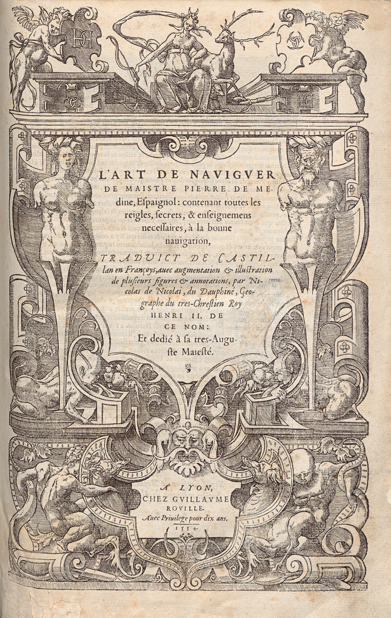 Lot 1112, Auction  128, Medina, Pedro de, L'Art de naviguer de maistre Pierre de Médine, 