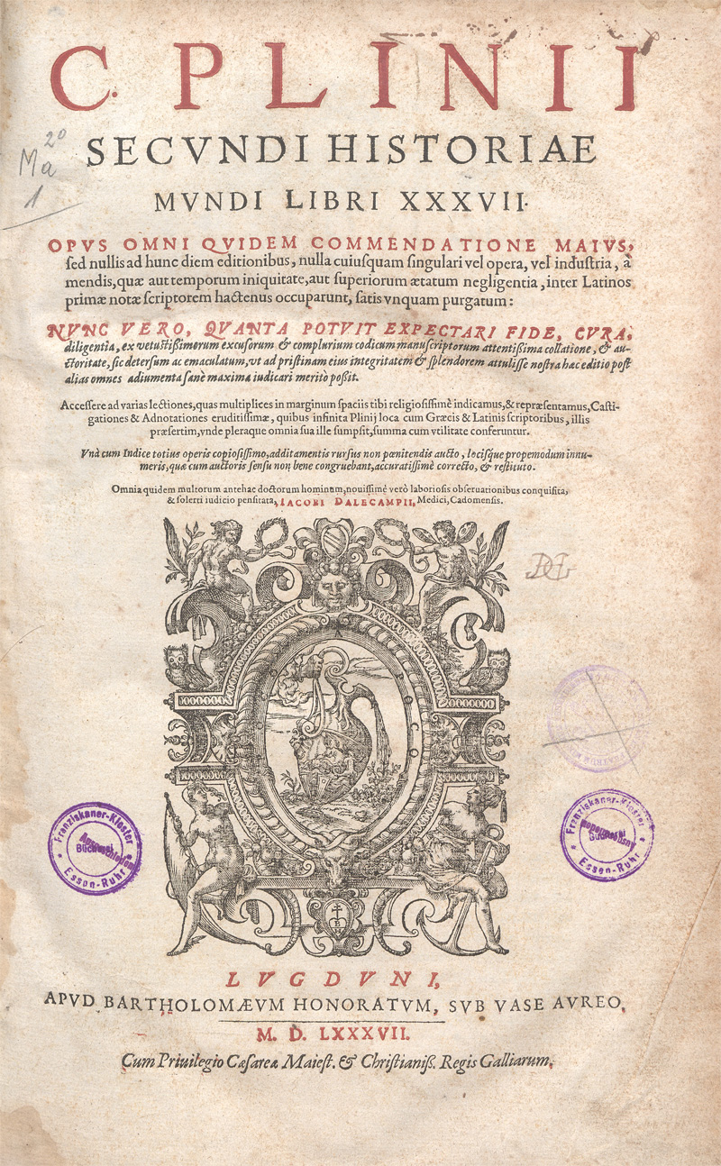 Lot 1128, Auction 128, Plinius Secundus, Gaius, Historiae Mundi libri XXXVII