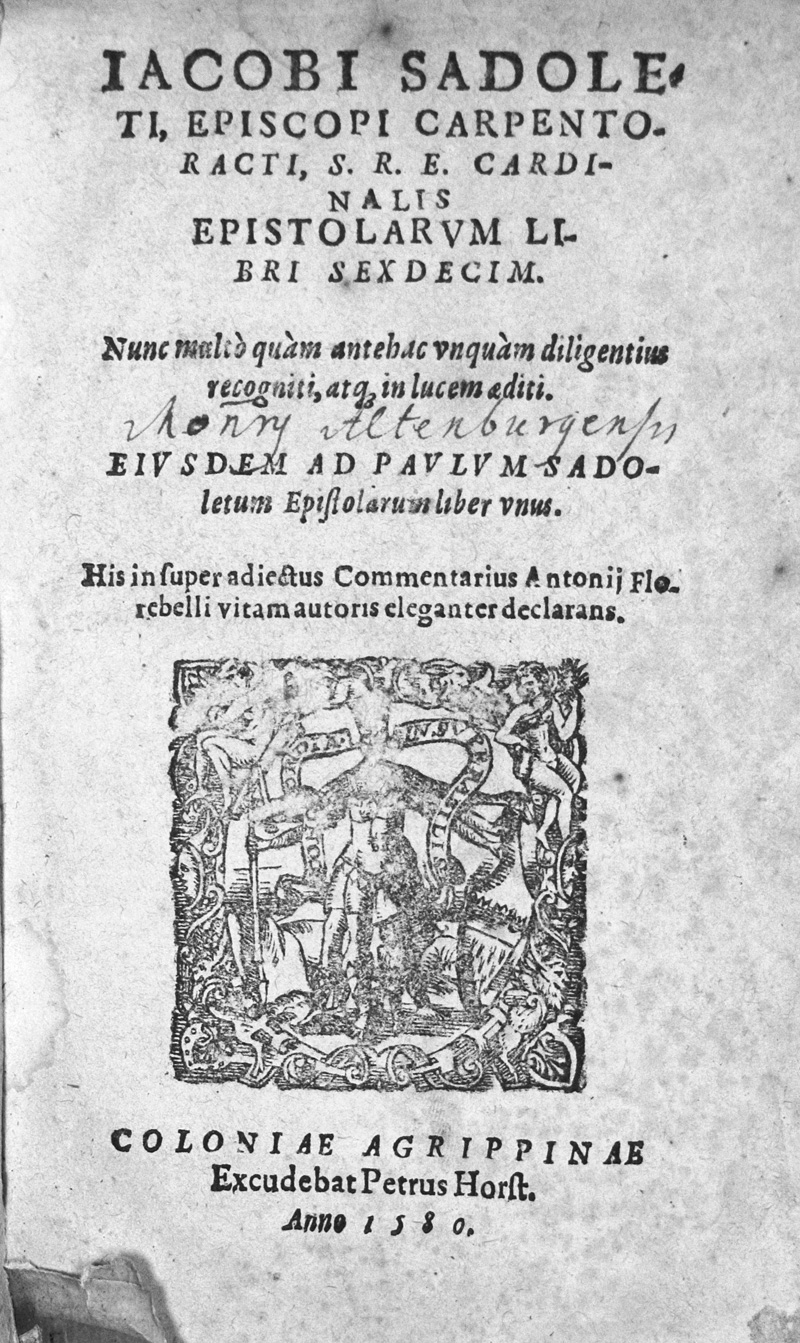 Lot 1138, Auction  128, Sadoleto, Jacopo, Epistolarum libri sexdecim