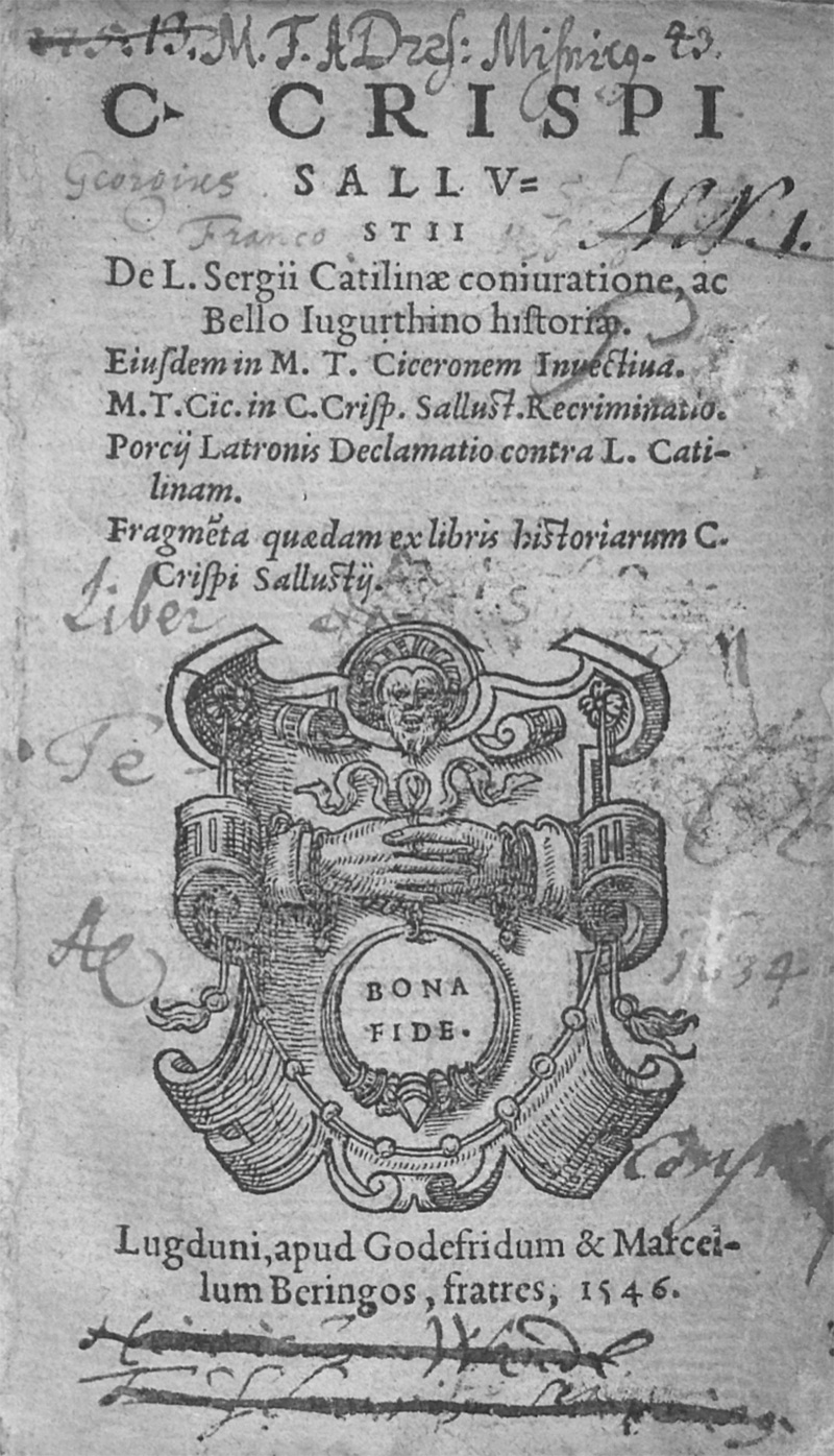 Lot 1139, Auction 128, Sallustius Crispus, Gaius, De L. Sergii Catilinae coniuratione, ac bello Iugurthino historiae