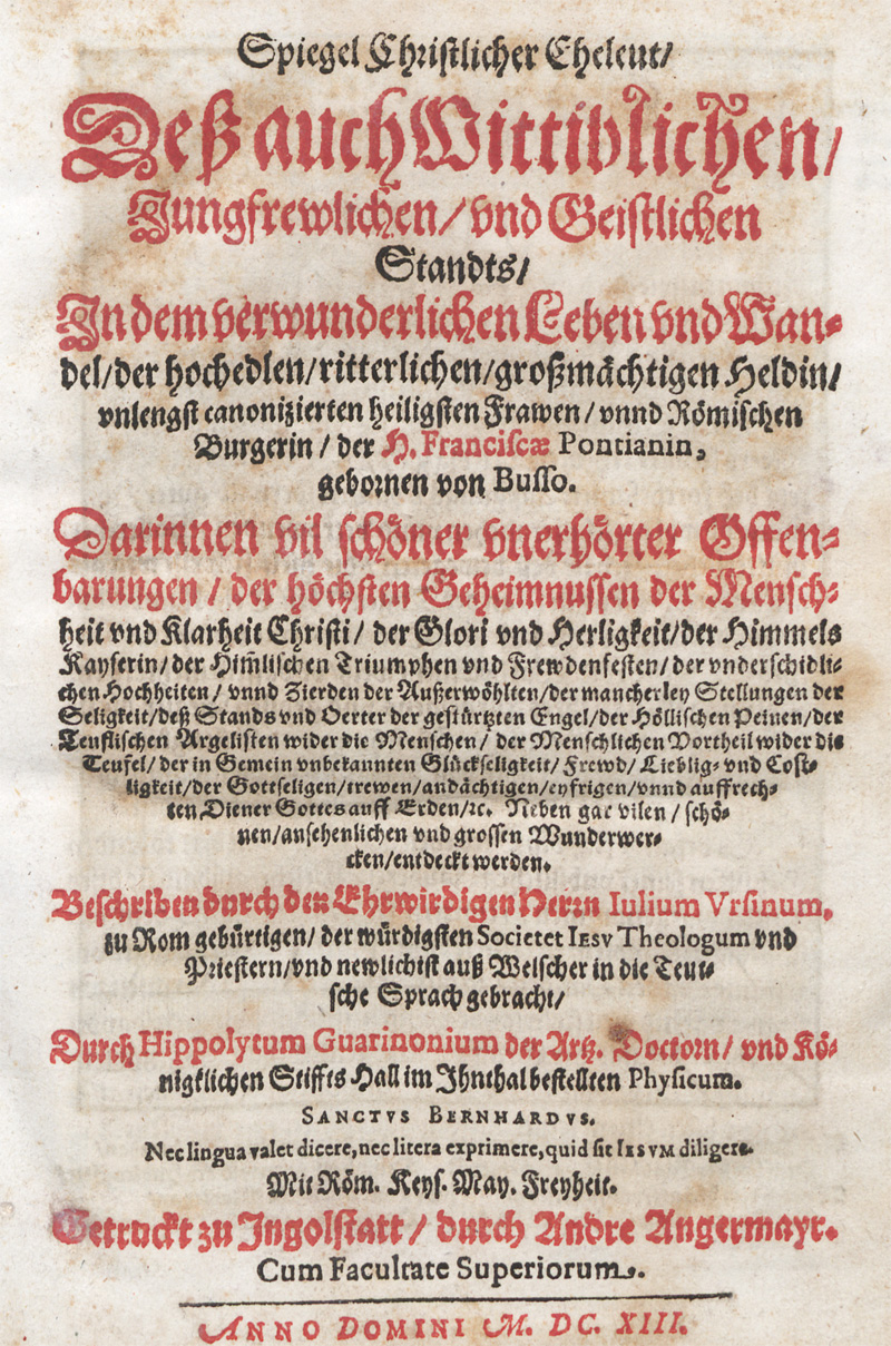 Lot 1183, Auction 128, Orsino, Giulio, Spiegel Christlicher Eheleut