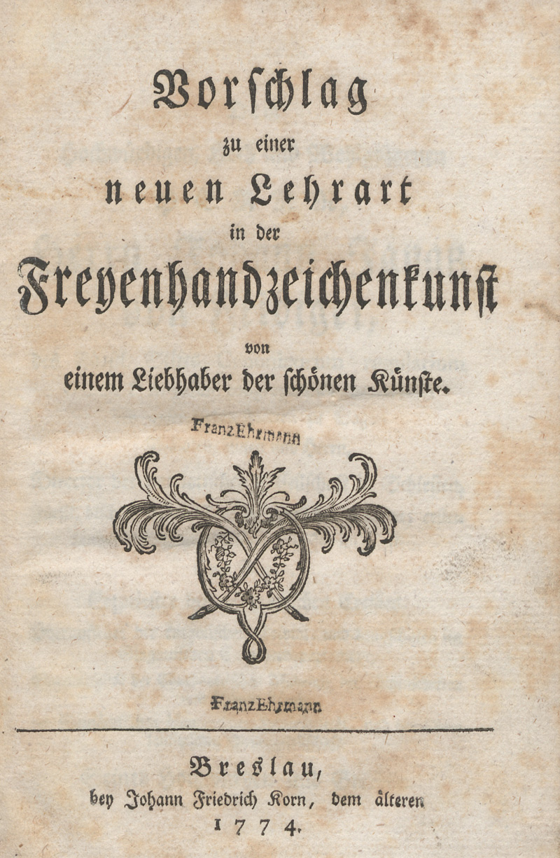 Lot 1278, Auction 128, Vorschlag zu einer neuen Lehrart, in der Freyenhandzeichenkunst von einem Liebhaber der schönen Künste