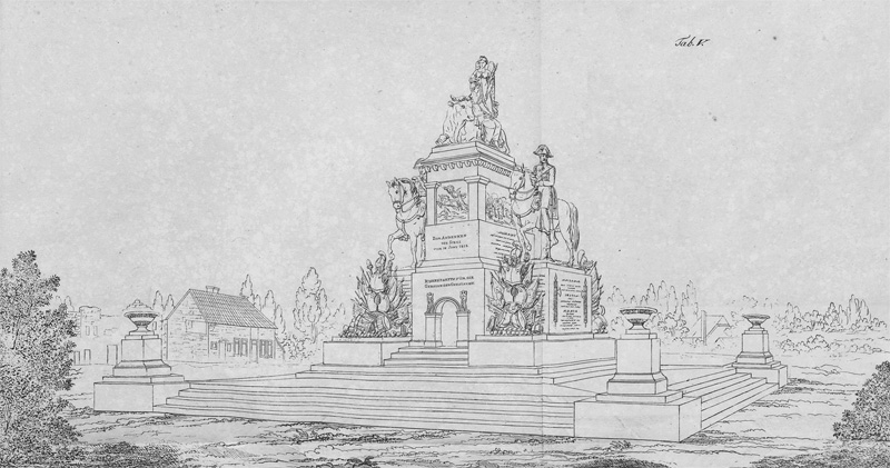Lot 1281, Auction 128, Weinbrenner, Friedrich, Vorschlag zu einem Sieges-Denkmal für das Schlachtfeld bei Belle-Alliance