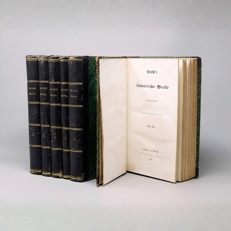 Lot 2043, Auction 128, Goethe, Johann Wolfgang von, Sämtliche Werke. Vollständige neugeordnete Ausgabe. Stuttgart und Tübingen, J. G. Cotta, 1850-1851