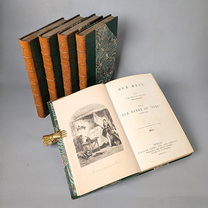 Lot 2076, Auction  128, Lever, Charles, Sammlung von 3 Werken in bibliophilen Handeinbänden