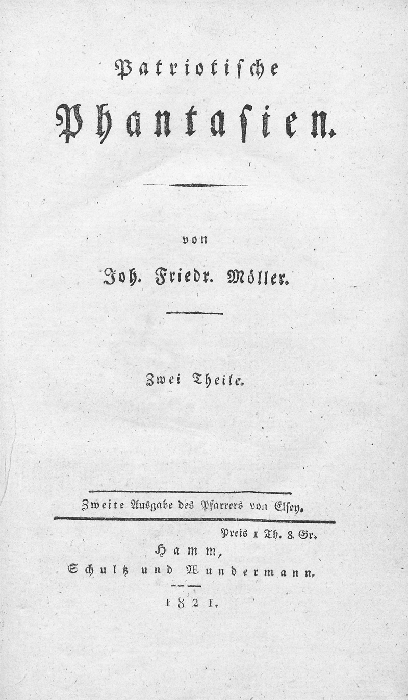 Lot 2101, Auction 128, Möller, Johann Friedrich, Patriotische Phantasien