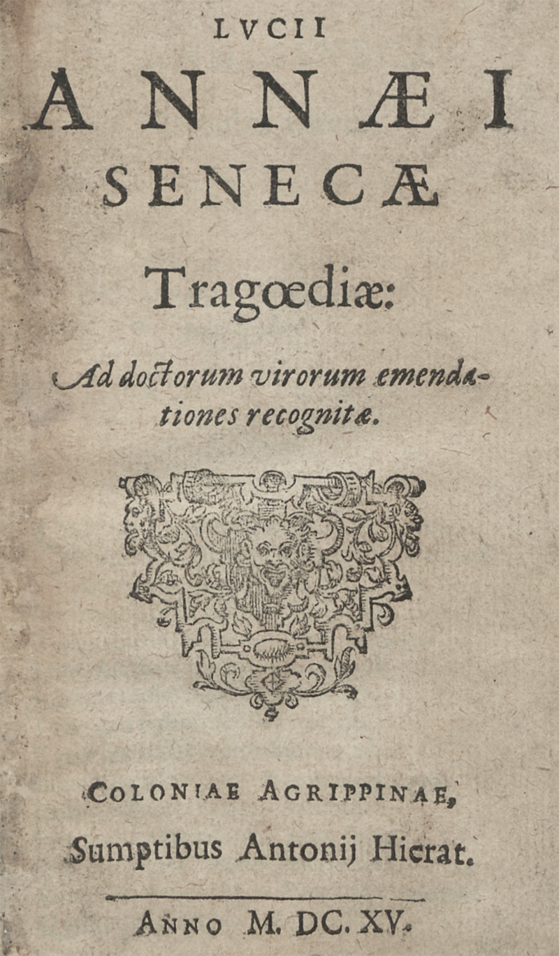 Lot 2136, Auction  128, Seneca, Lucius Annaeus, Tragoediae, ad doctorum virorum emendationes recognitae