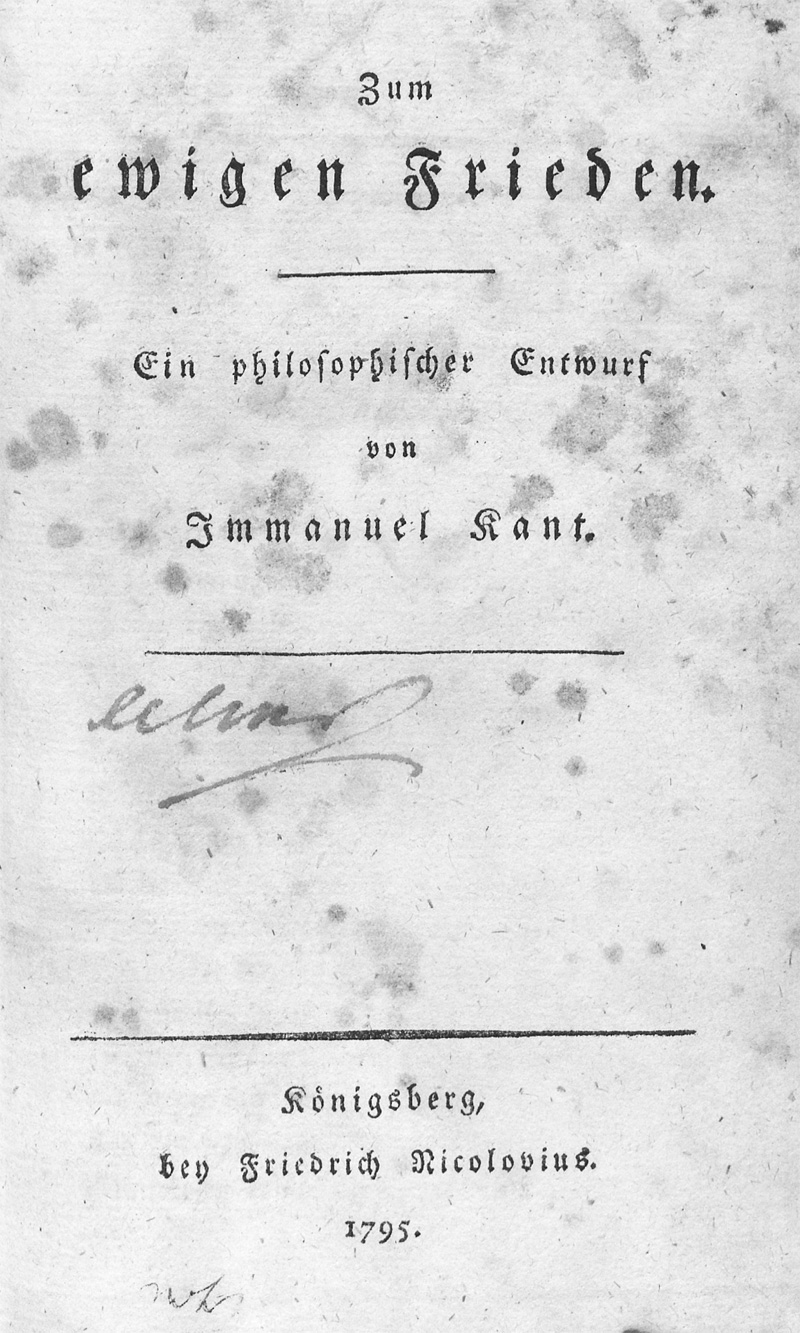 Lot 2169, Auction 128, Kant, Immanuel, Zum ewigen Frieden