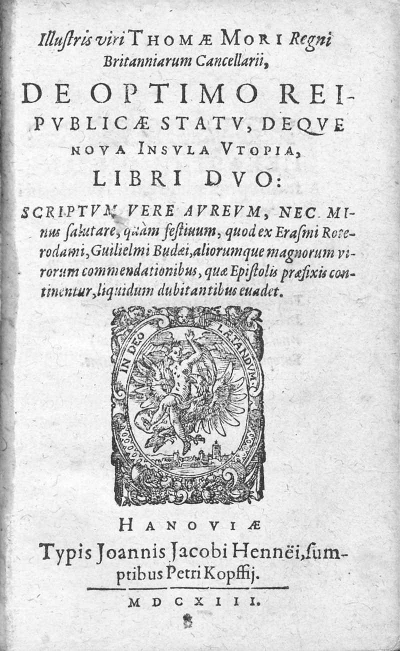 Lot 2170, Auction  128, Morus, Thomas, De optimo reipublicae statu