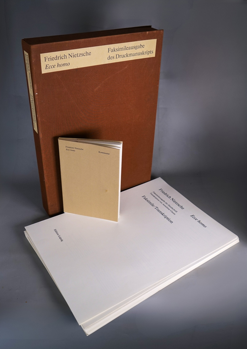 Lot 2171, Auction 128, Nietzsche, Friedrich, Ecce Homo. Faksimile der Handschrift